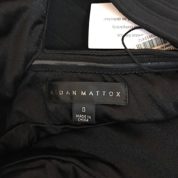 NWT Aidan Mattox Bandage Dress Black 0 Mini Bodycon Sheath XS - Picture 8 of 8